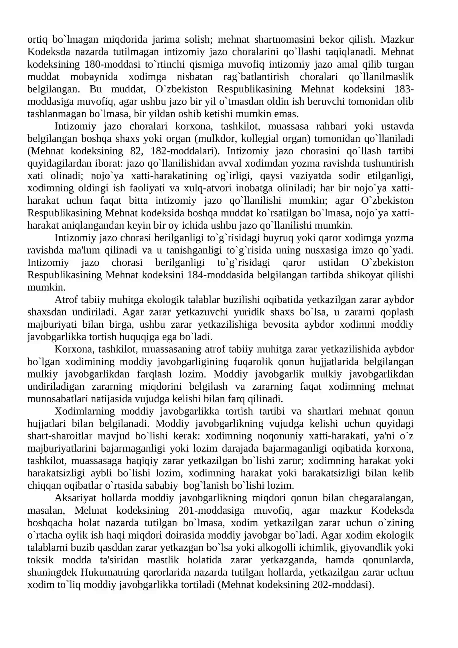 Ekologik qonun hujjatlarni buzganlik uchun javobgarlik 3