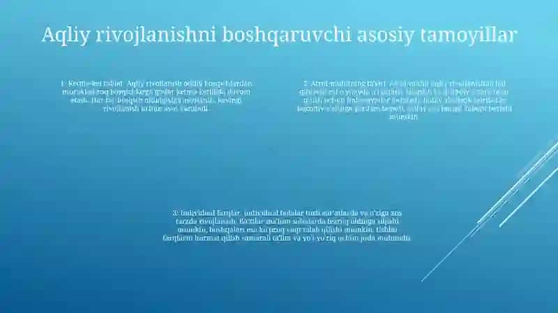 Psixik Rivojlanishning Asosiy Qonuniyatlari 3