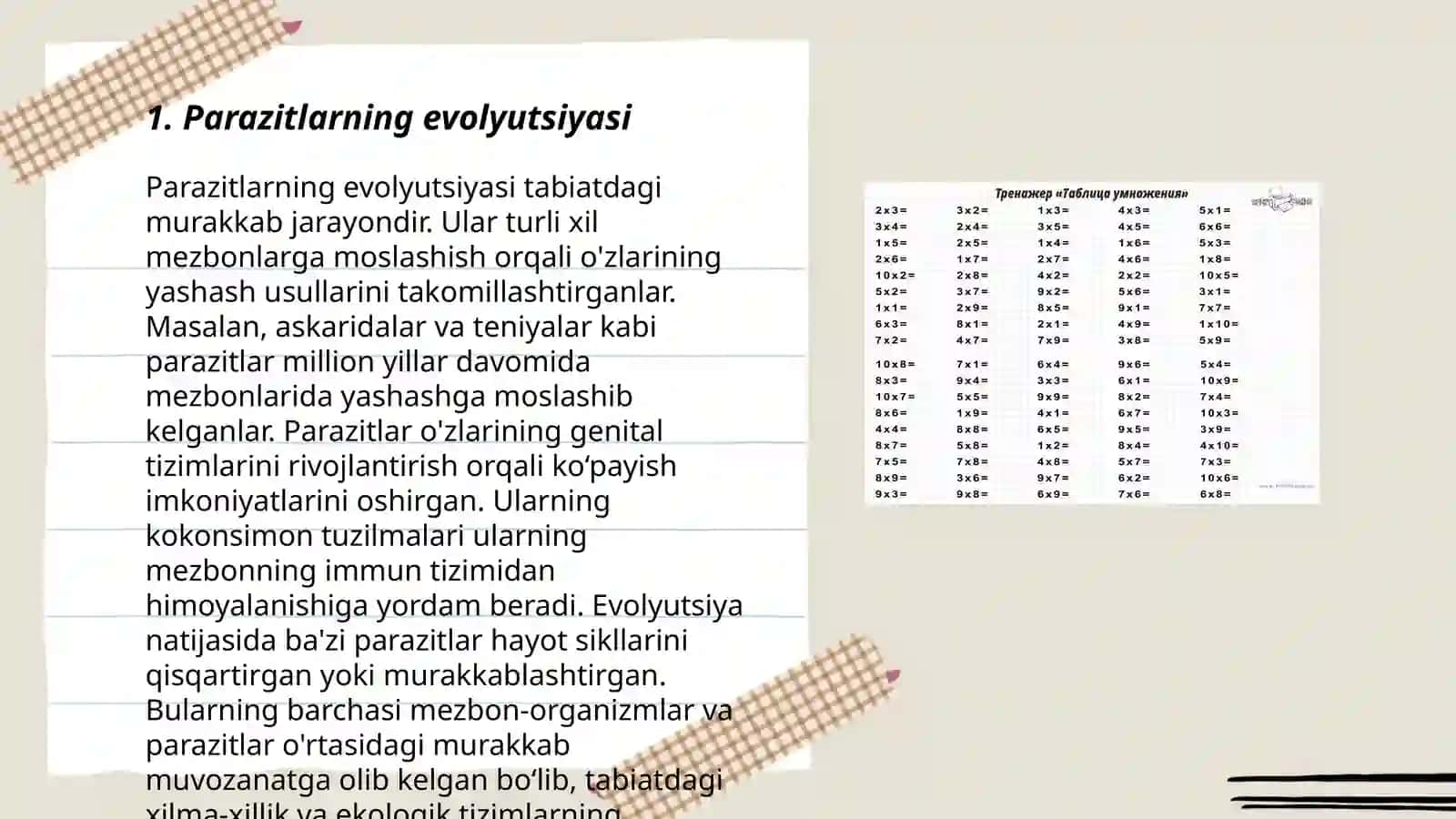 Parazitlar kelib chiqish evolyutsiyasining shajara daraxtini tuzish 3