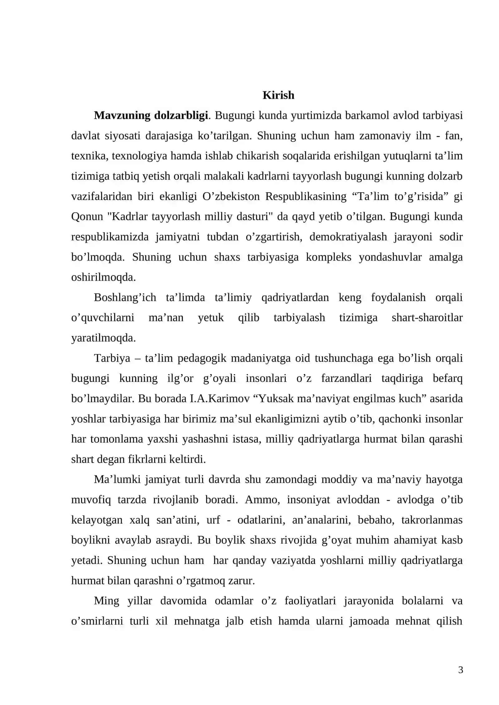 Boshlang’ich ta’limda ta’limiy qadriyatlarning o'rni 3