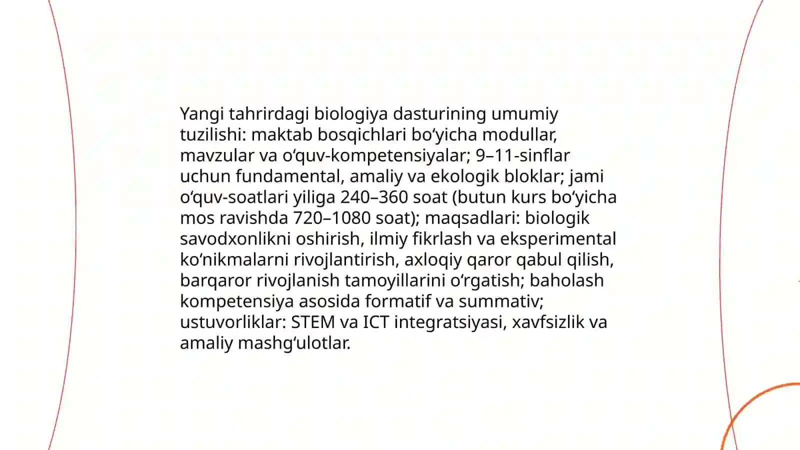 Biologiyadan DTS, yangi tahrirdagi dastur va darslikning tahlili 3