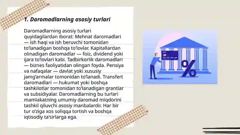 Bank daromadlari tarkibi va dinamikasi tahlili 3