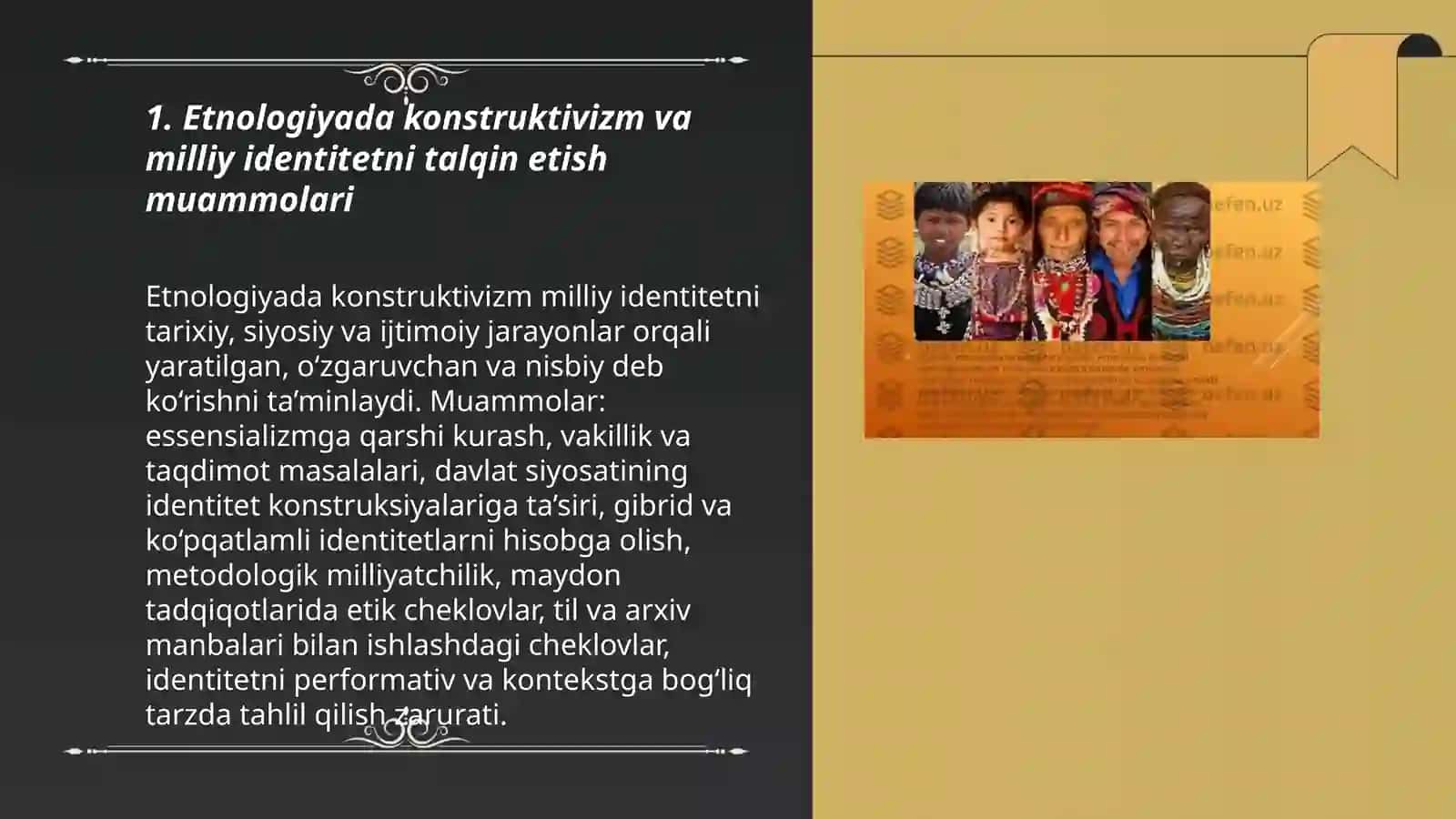 Etnologiya faninig zamonaviy konsepsiyalari va muammolari 3