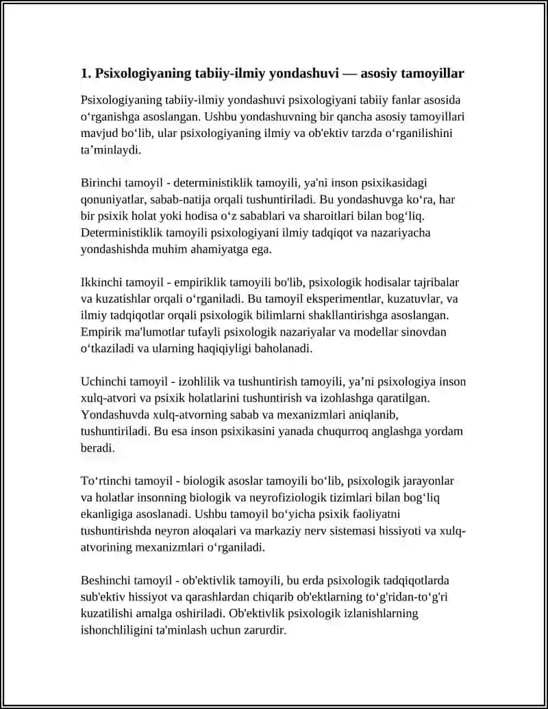 PSIXOLOGIYANING TABIIY-ILMIY ASOSLARI 3