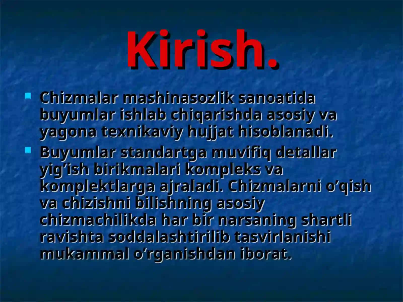 Mashinasozlik chizmachiligi kurs loyihasi 3