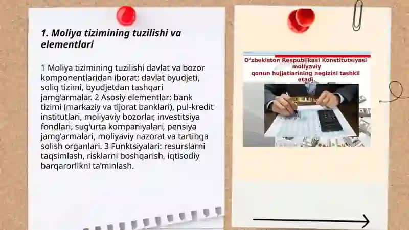 Moliya tizimini tashkil etish 3