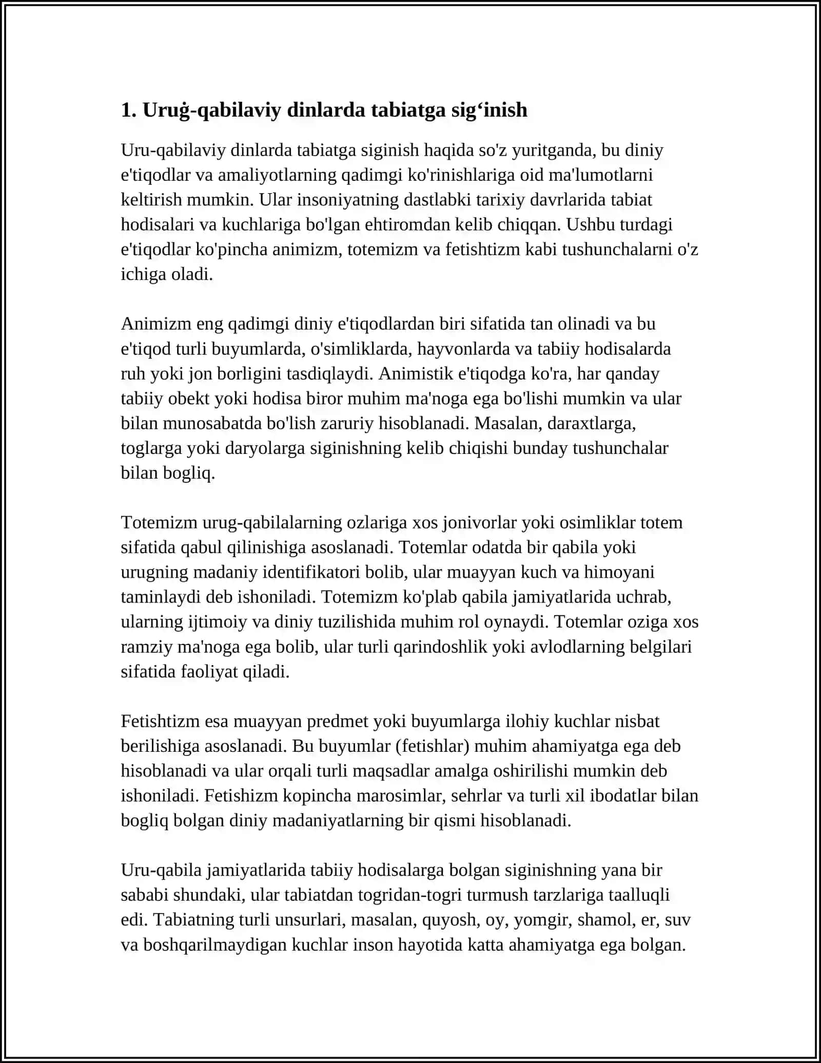 URUĢ -QABILAVIY DINLAR 3