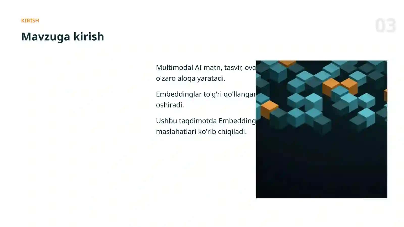 Embeddinglar: amaliy qo'llanma 3