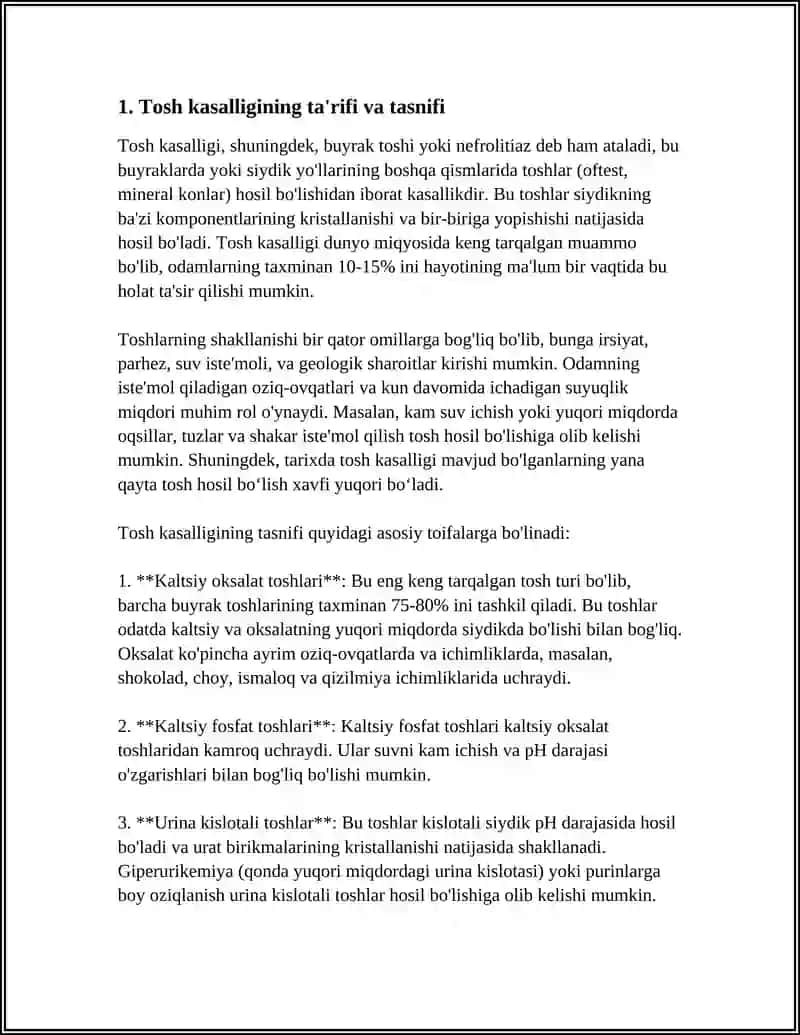 TOSH KASALLIKLARI 3