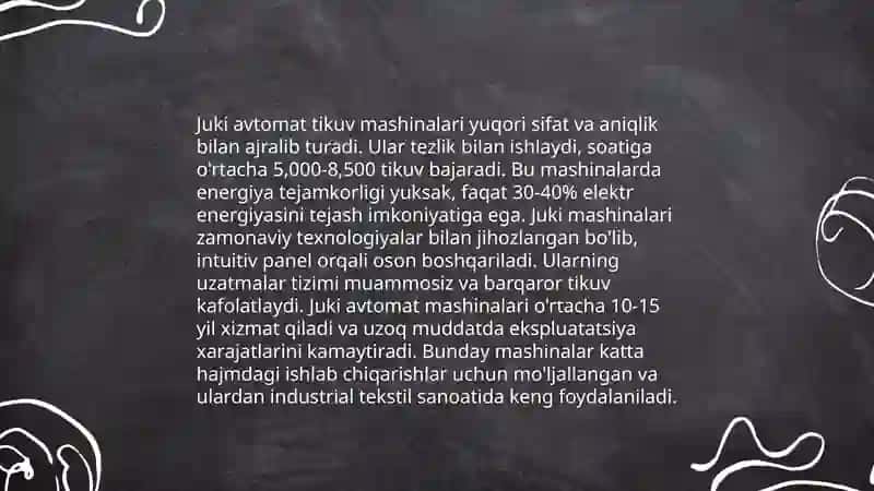 Juki avtomat tikuv mashinalari 3