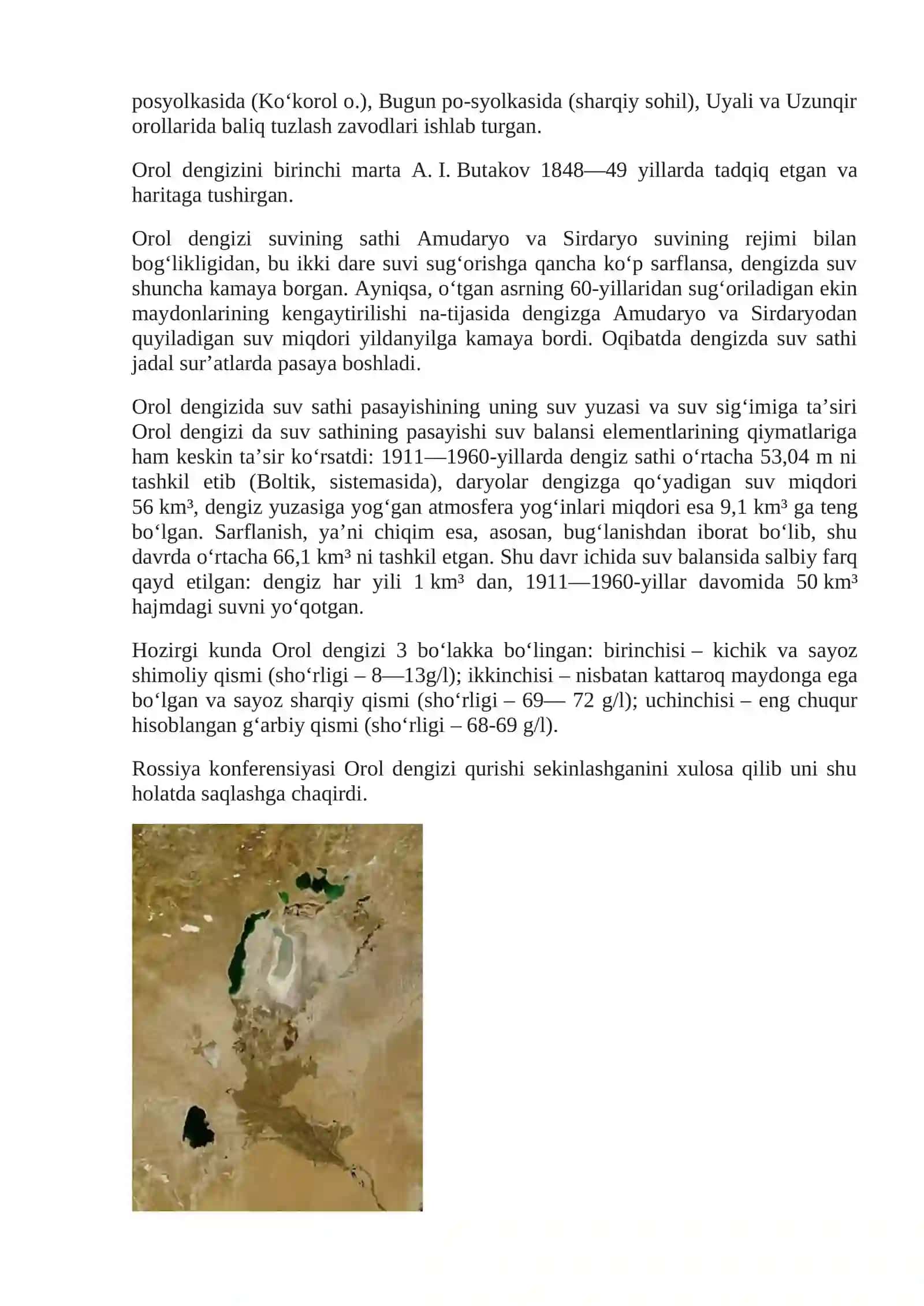 Orol dengizi va Orolbo‘yi hududining ekologik muammolari 3