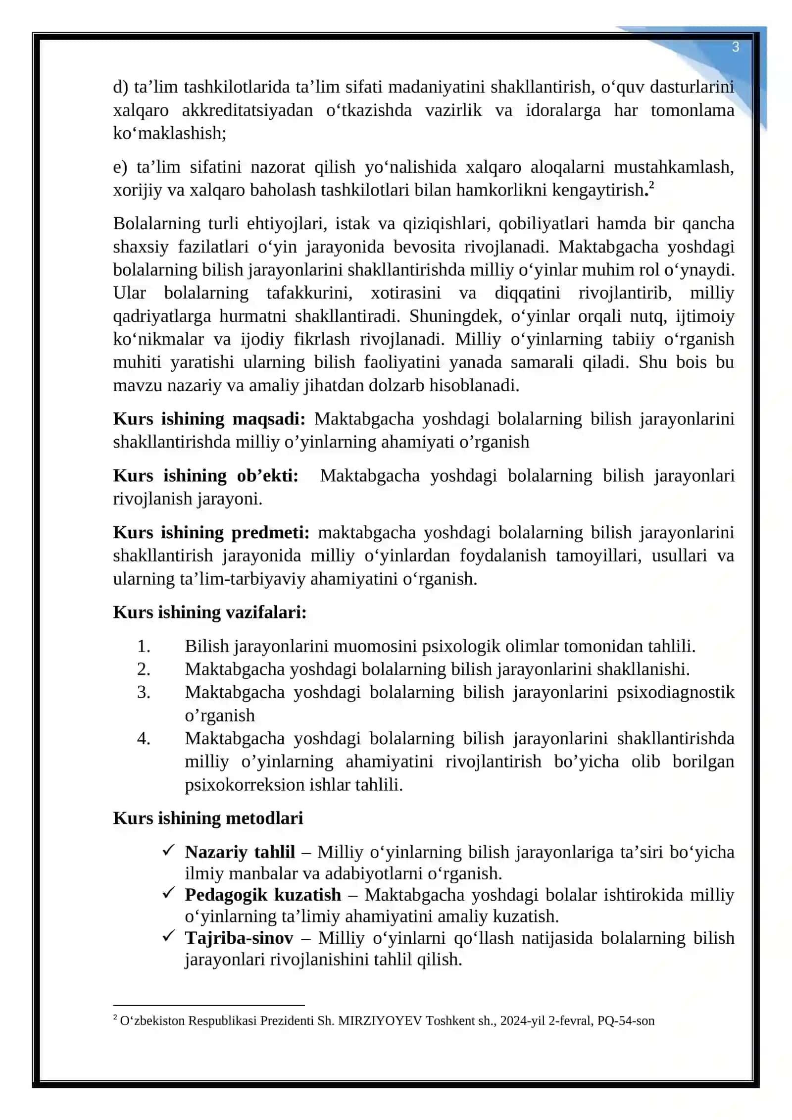 Maktabgacha yoshdagi bolalarning bilish jarayonlarini shakllantirishda milliy o’yinlarning ahamiyati 3