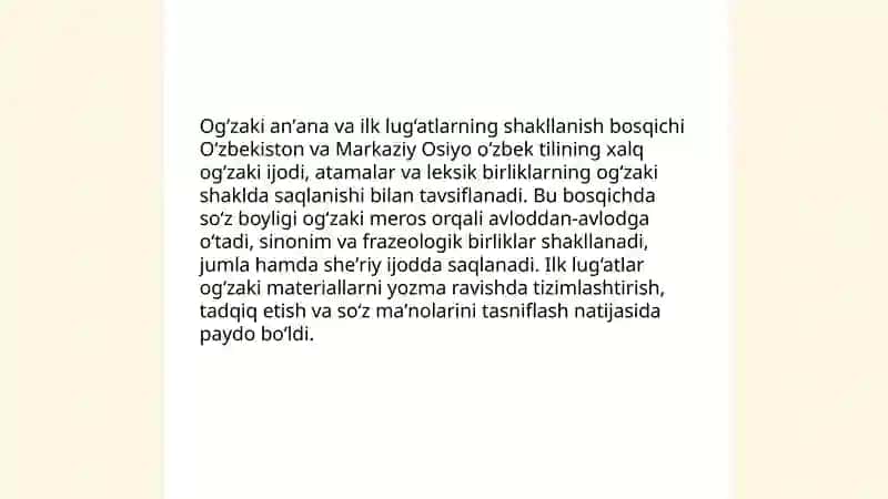 O‘zbek leksikografiyasi va terminologiyasining shakllanish bosqichlari 3