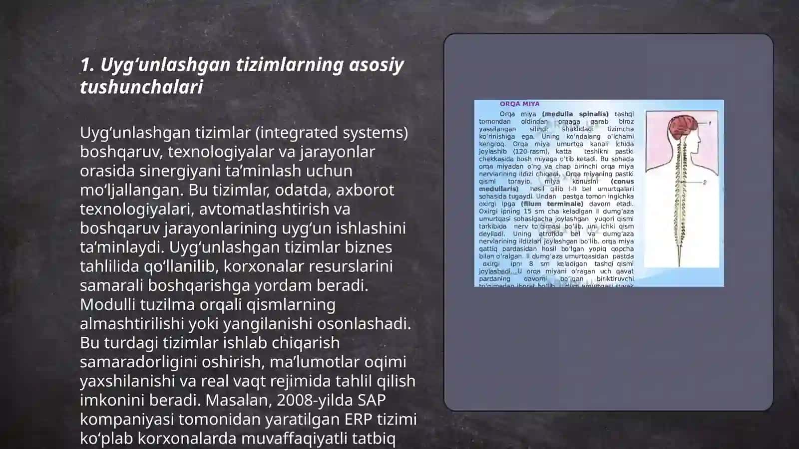 Uygʻunlashgan tizimni tuzilishi 3
