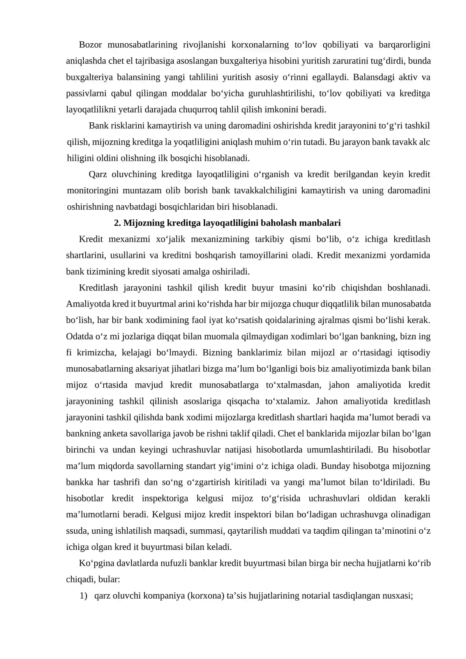 Kreditga layoqatlilik tahlili 3