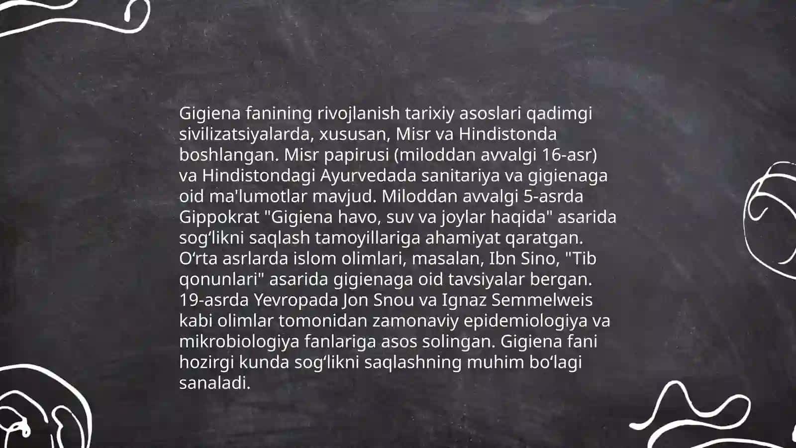 Kammunal gigiena fanini rivojlanishidagi vatondpsh olimlarning xissalarini òrganish 3