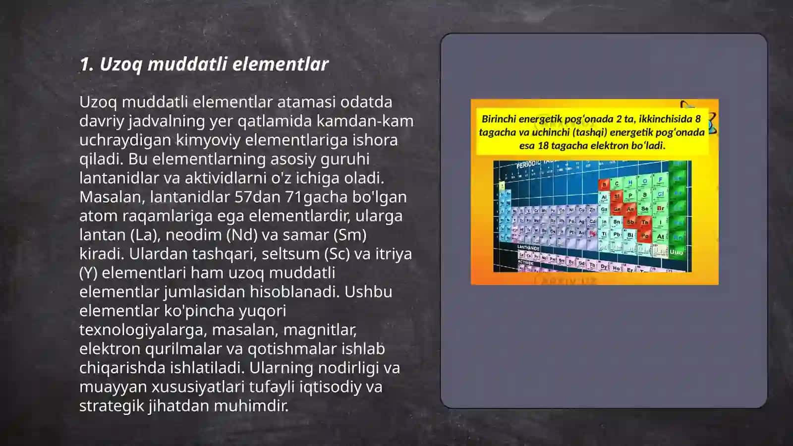 Kimyo 4-guruh elementlarining ahamiyati 3