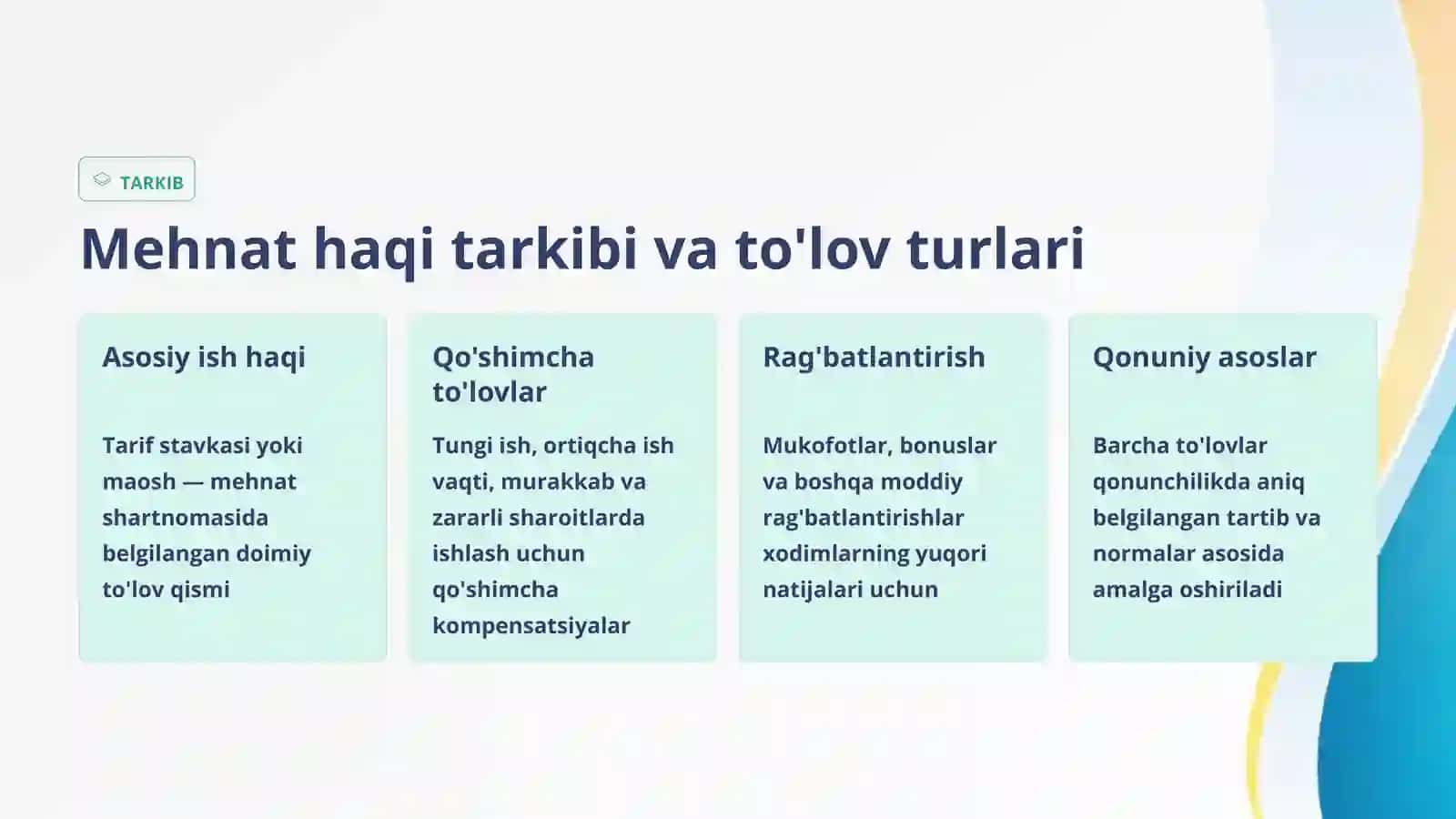 Mehnat haqi va unga haq to'lash hisobi 3