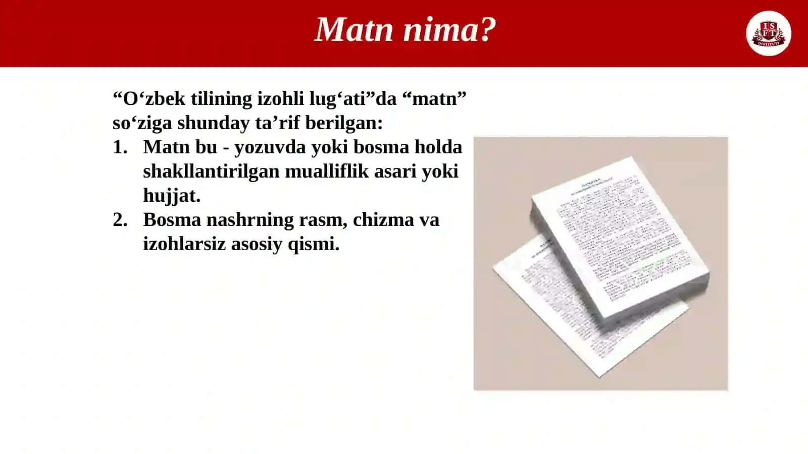 Matn hosil qiluvchi vositalar 3