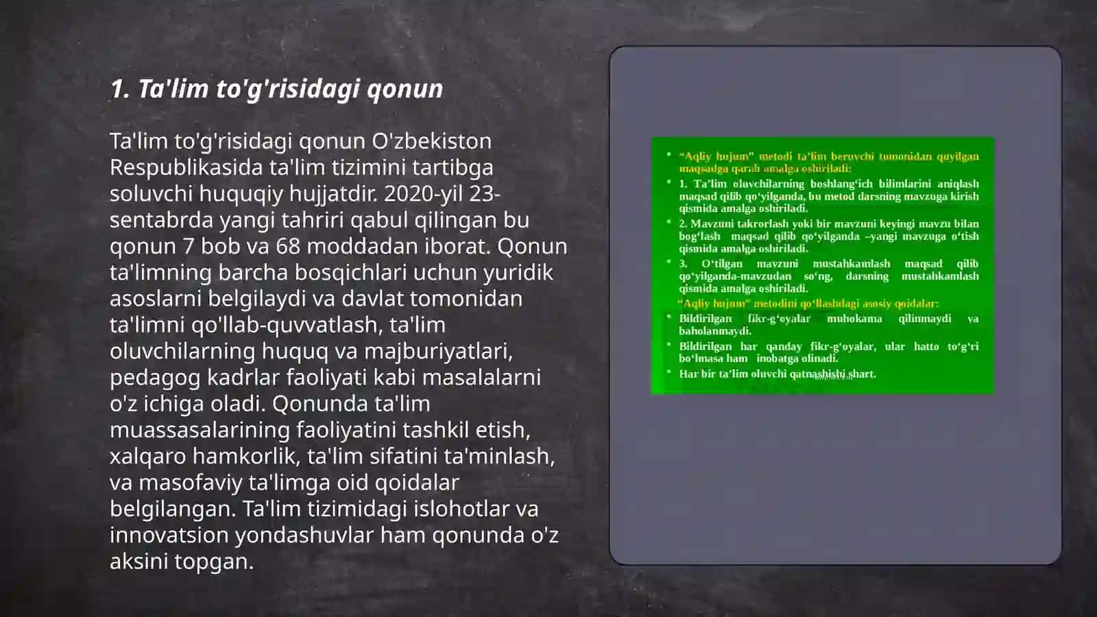 Ta'lim to'g'risidagi qonun 3