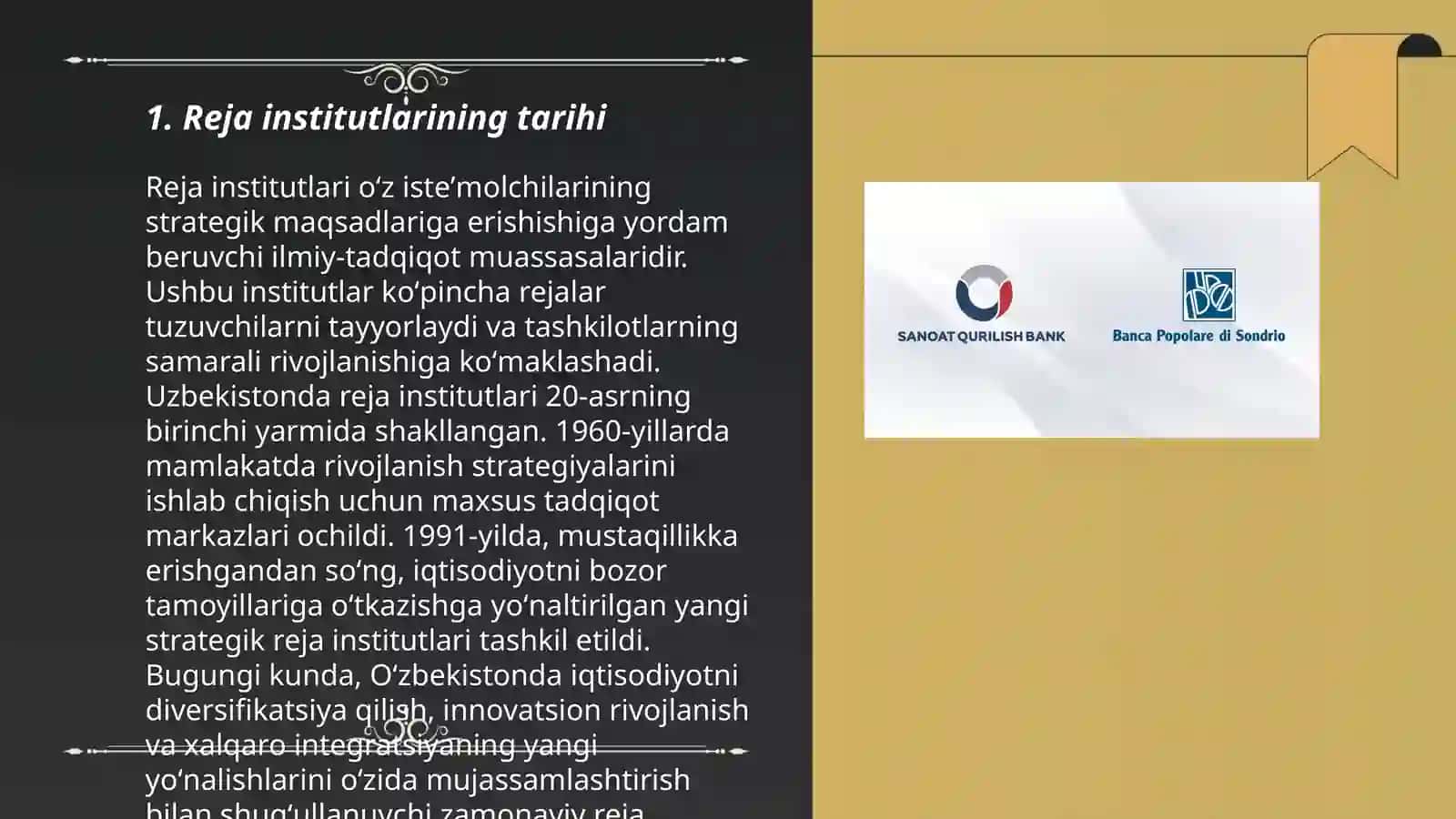 Reja institutlari 3