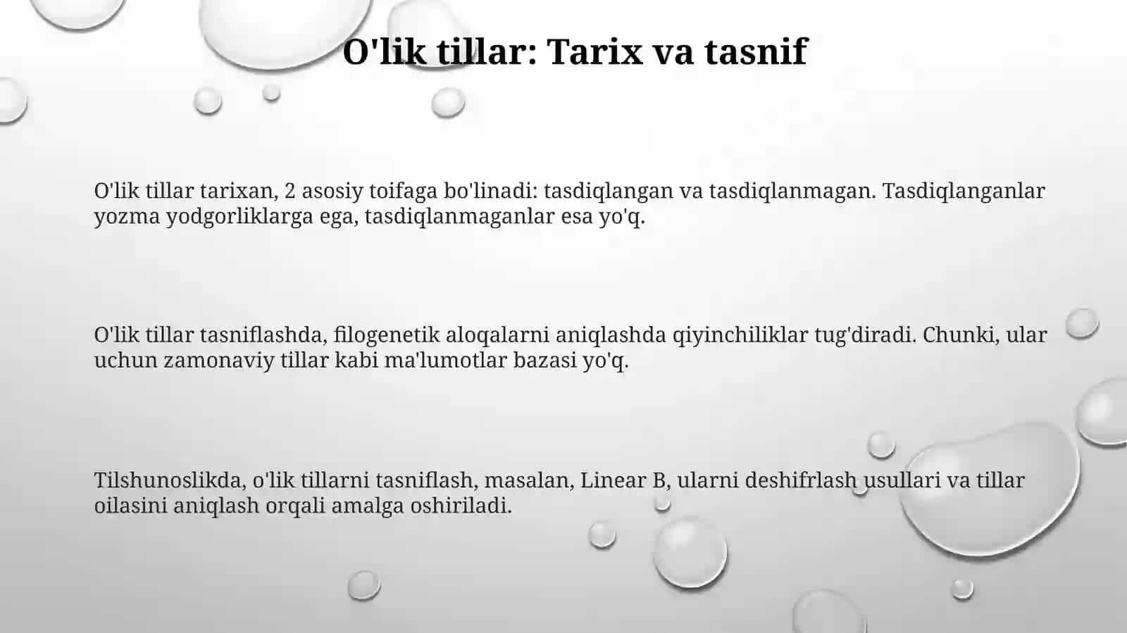 O'liktillar 3