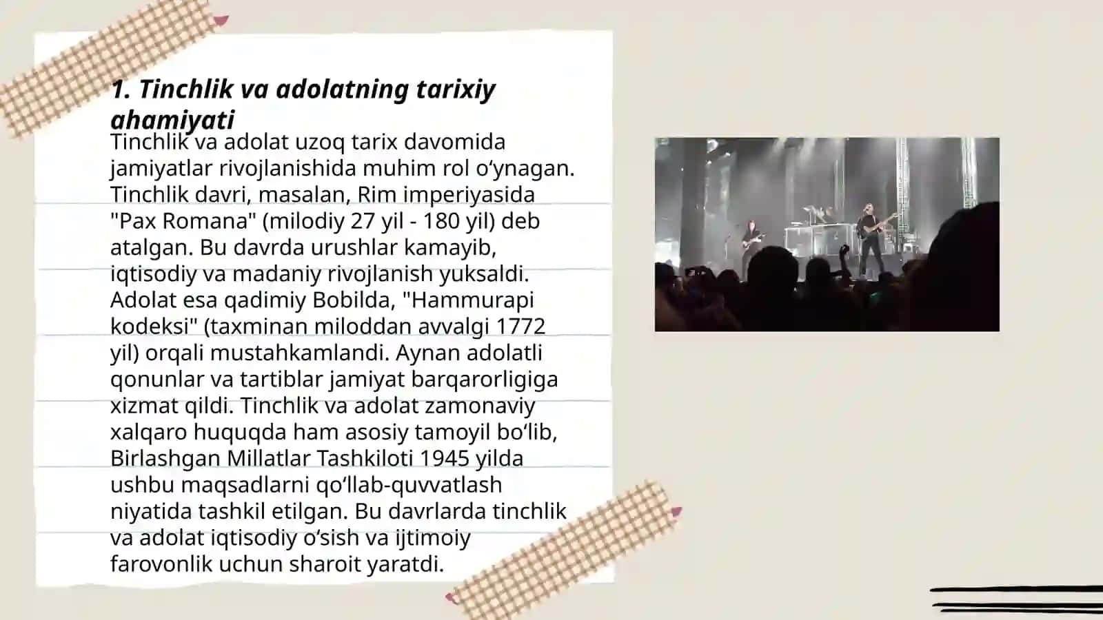 Tinchlik va adolatning bashariyat hayotidagi oʻrni 3