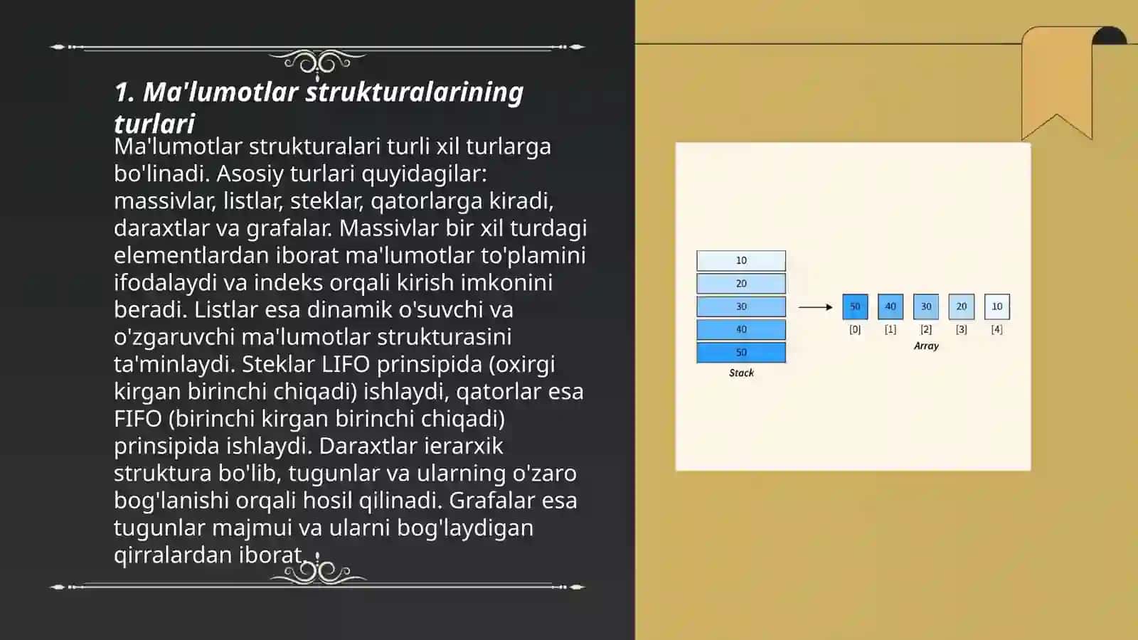 Ma’lumotlar tuzilmasining umumiy ko‘rinishlari 3