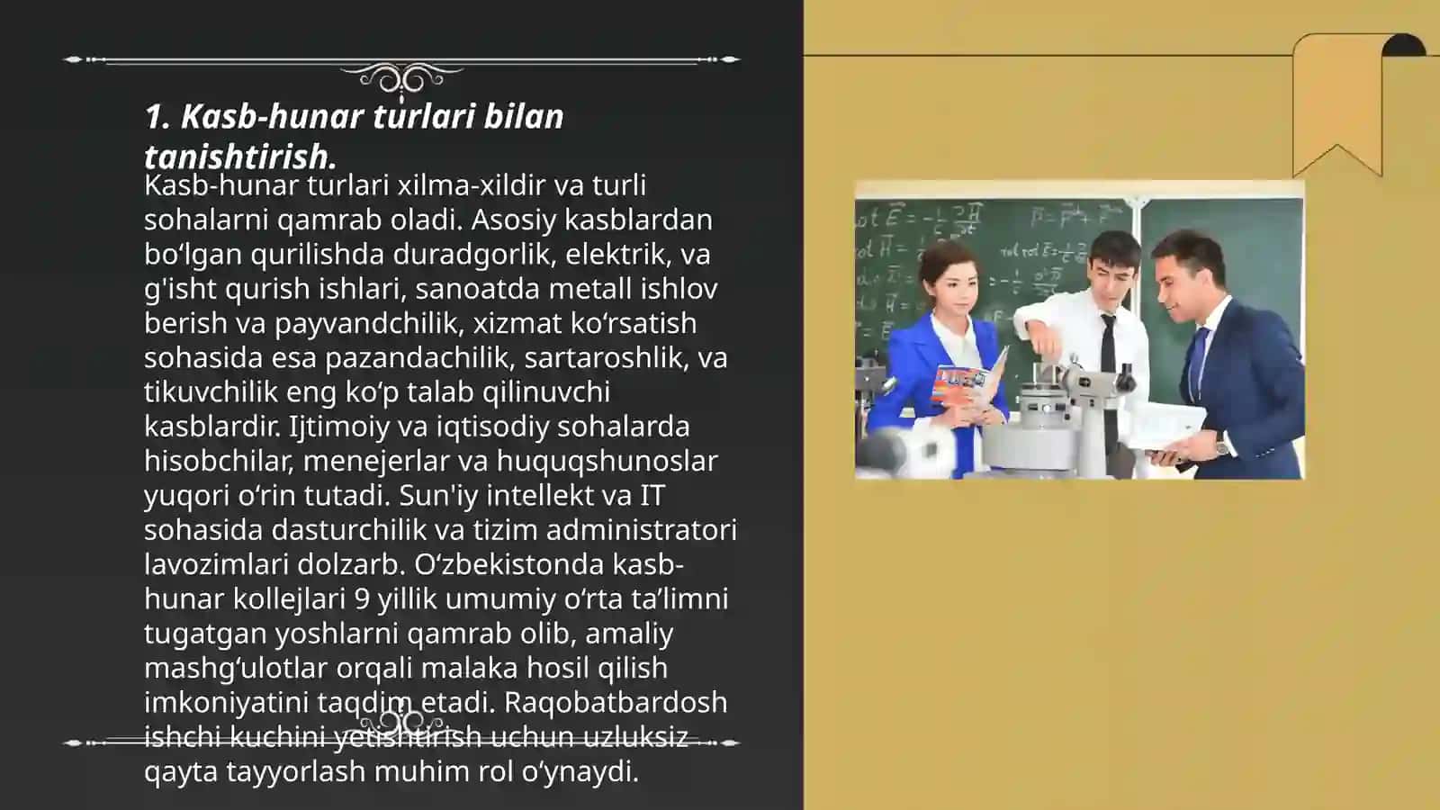 Kasb hunarga yònaltirish ishining asosiy yõnalishlari va bosqichlari 3