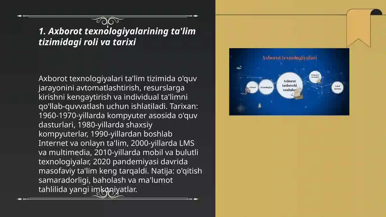 Axborot texnologiyalarining ta'lim tizimidagi o'rni 3