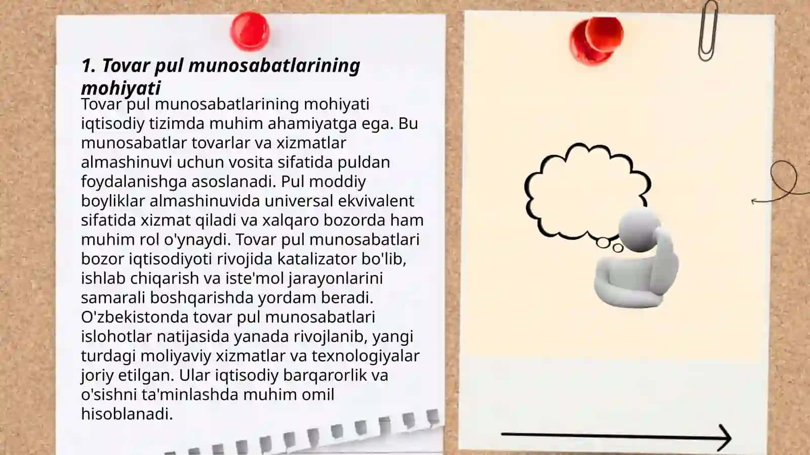Tovar pul munosabatlari, bozor iqtisodiyotining vujudga kelishi va asosiy belgilari 3