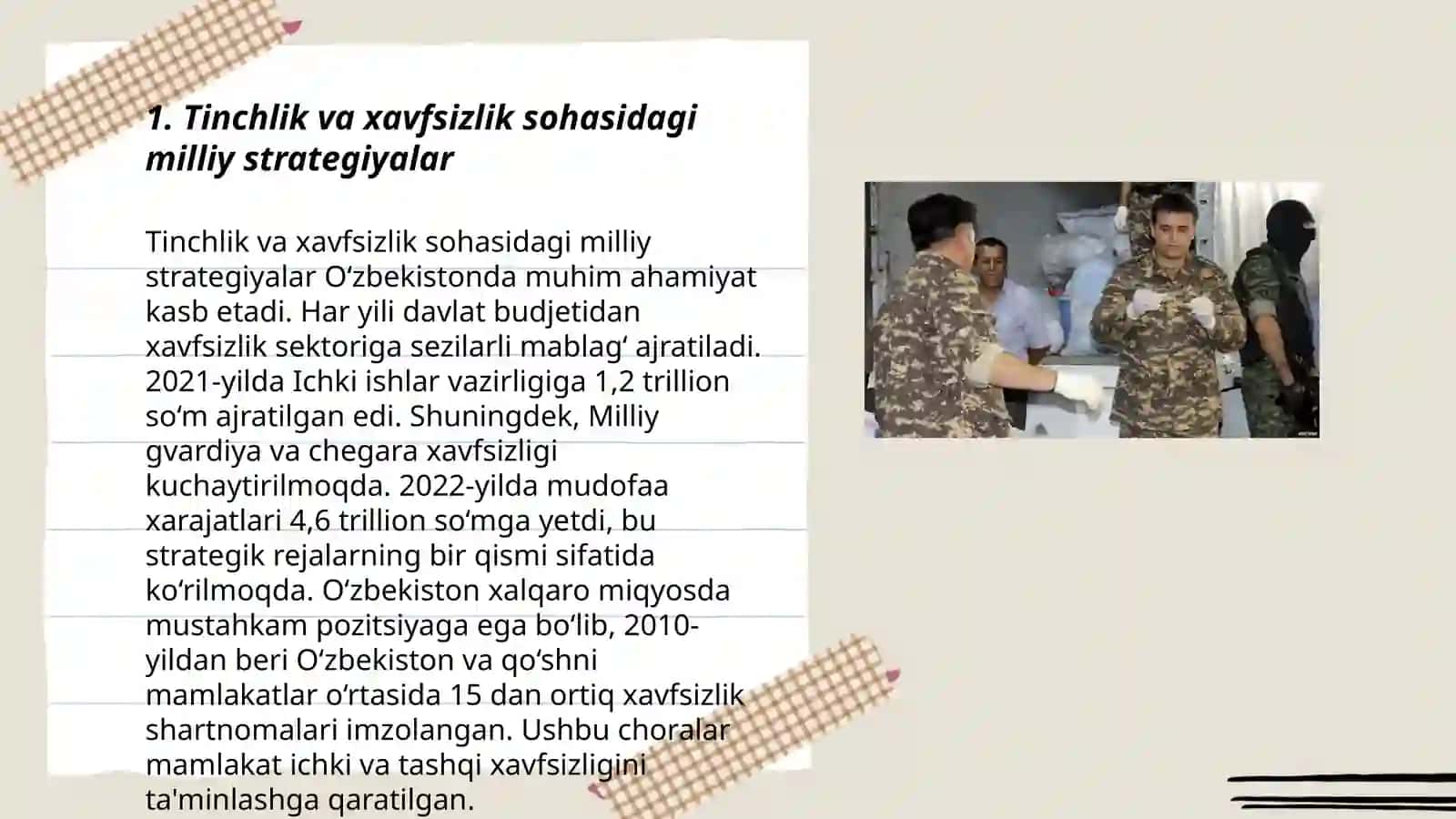 Tinchlik va xavfsizlik sohasidagi milliy strategiyalar 3