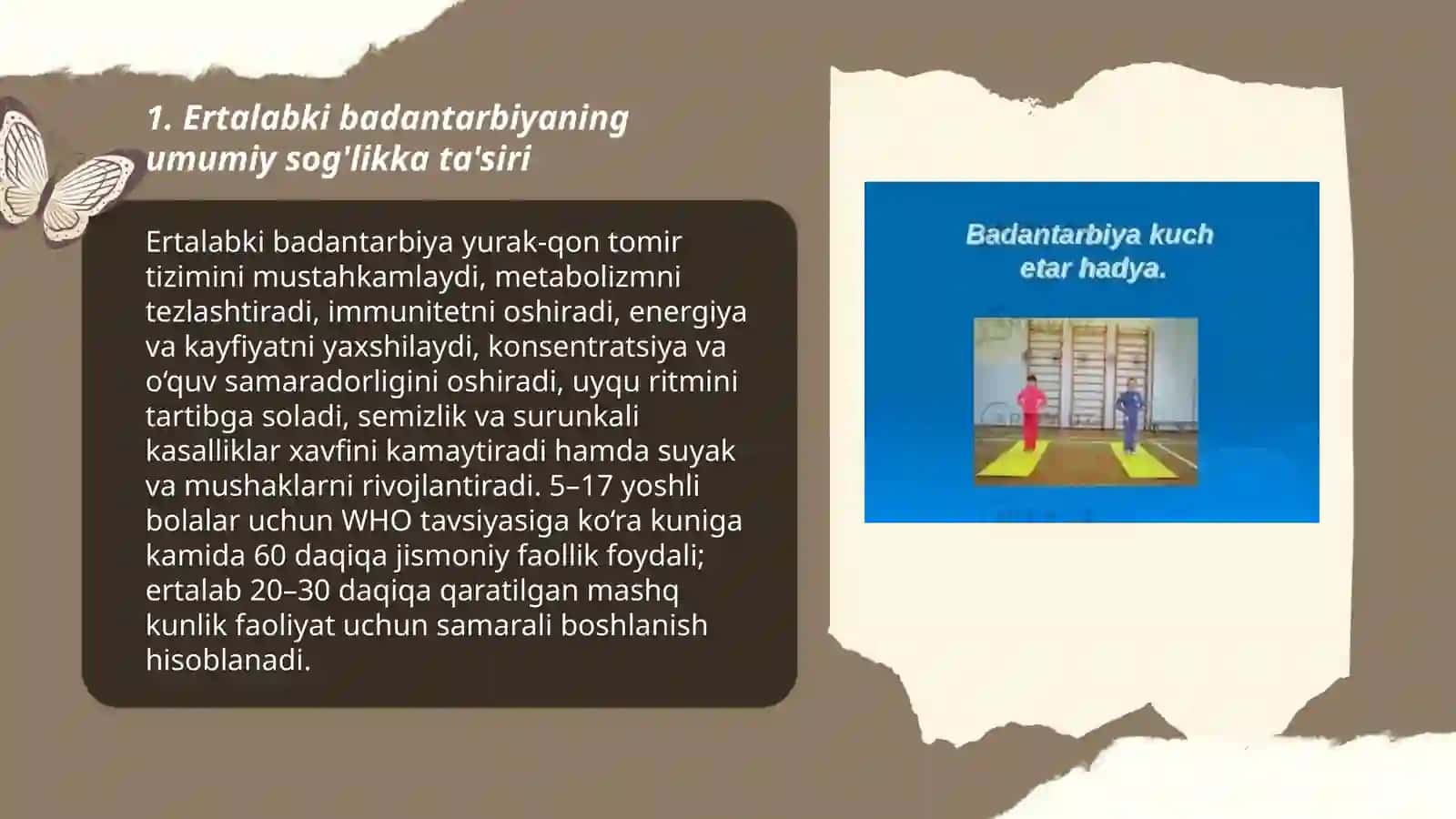 Ertalabki badantarbiyaning bolalar uchun foydasi 3