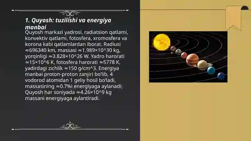 Quyosh sistemasi va sayyoralar 3