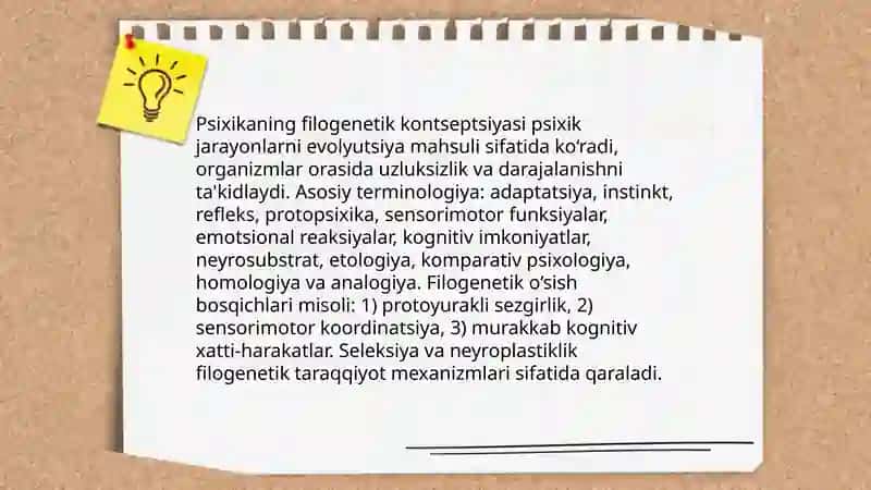 Psixikaning filogenetik taraqqiyoti 3