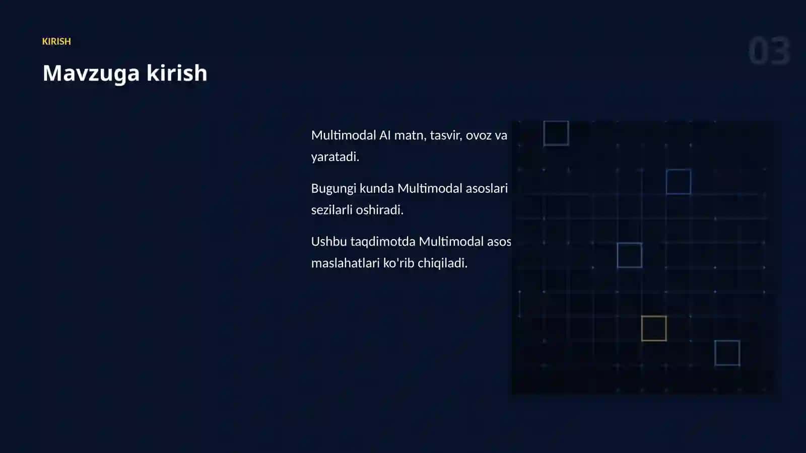 Multimodal asoslari: amaliy qo'llanma 3