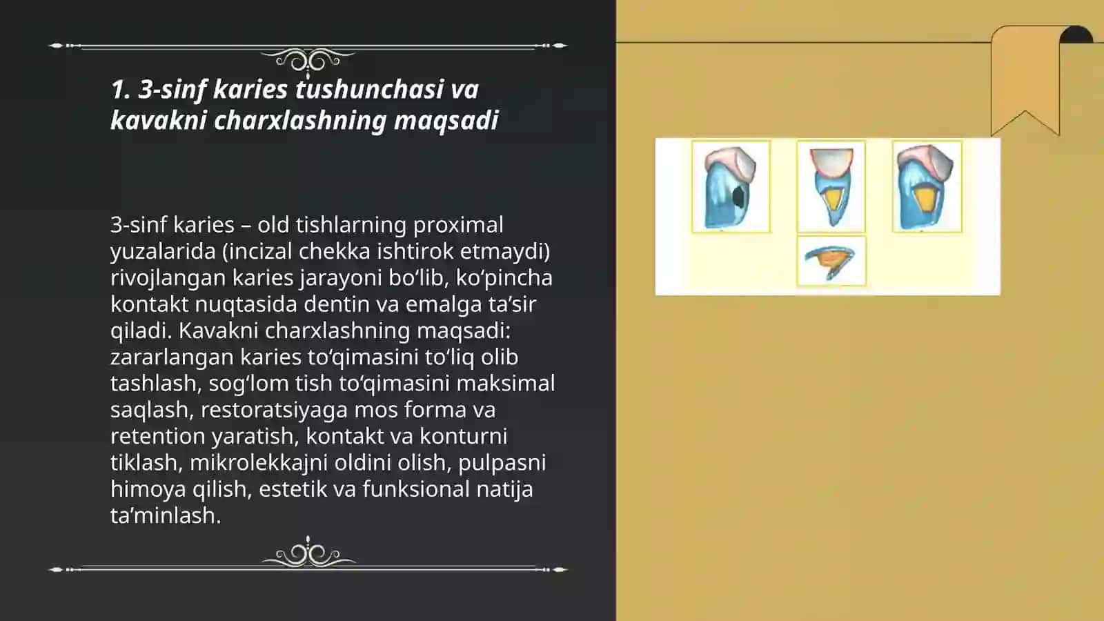 3-sinf karies kavakni charxlash 3