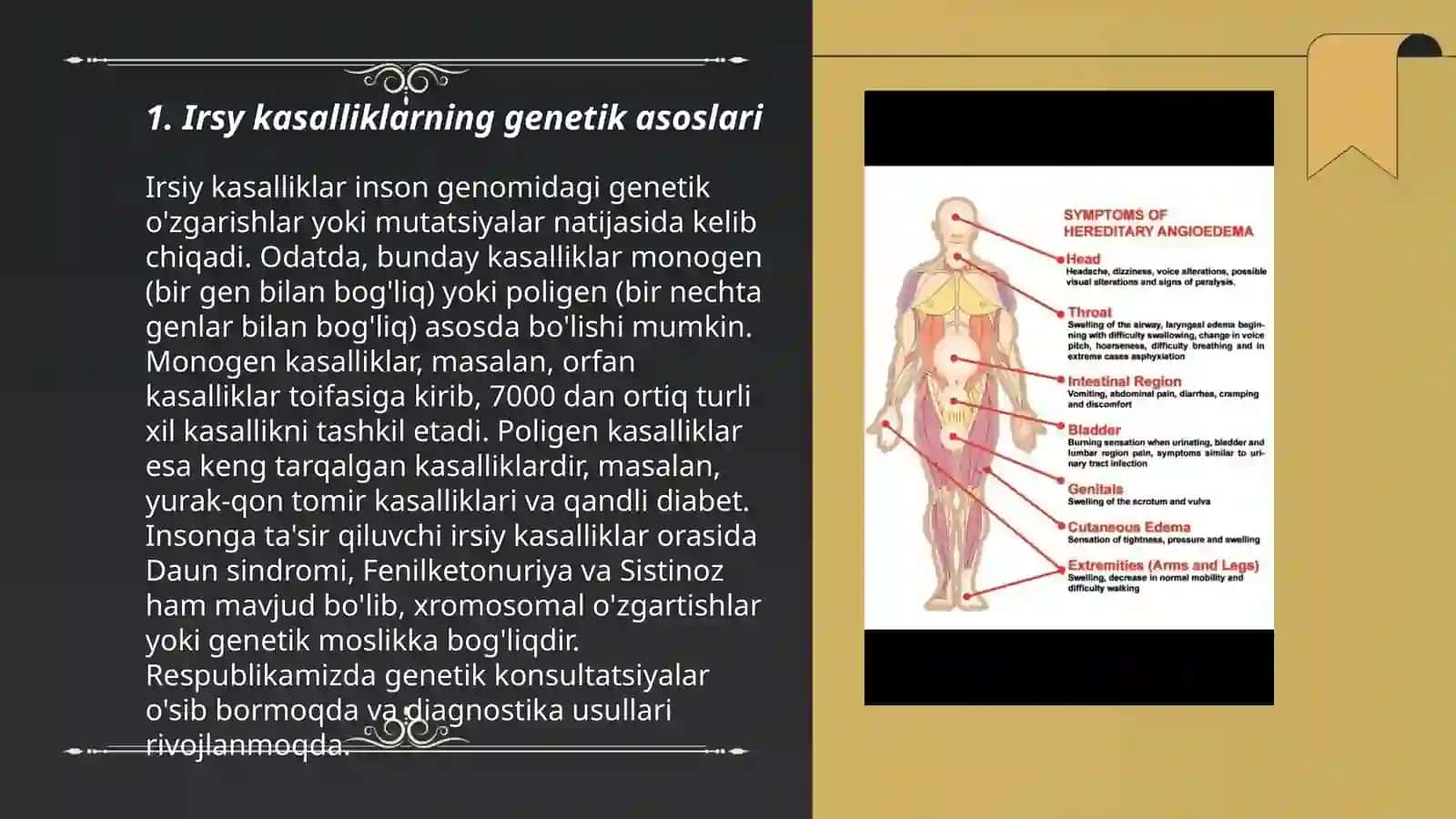 Irsiyat va irsiy kasalliklar. Nerv sistemasining ahamiyati va gigiyenasi 3