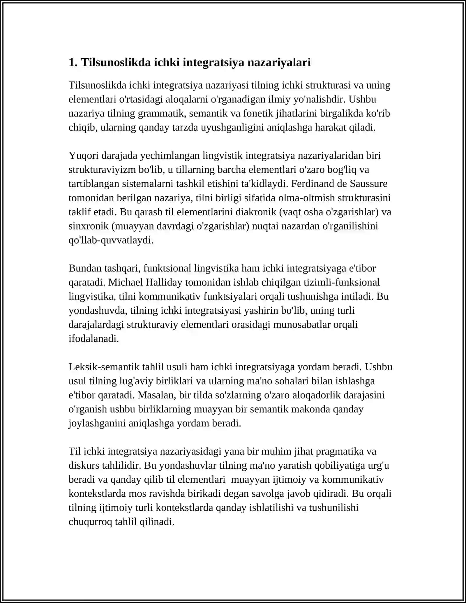TILSHUNOSLIK MASALALARINI OʻRGANISHDA ICHKI INTEGRATSIYA 3