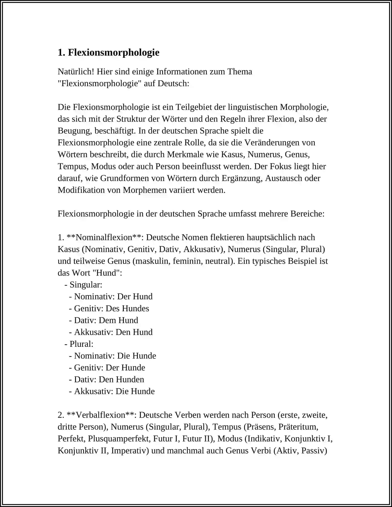 DIE MORPHOLOGIE ALS EIN ZWEIG DER GRAMMATIK 3