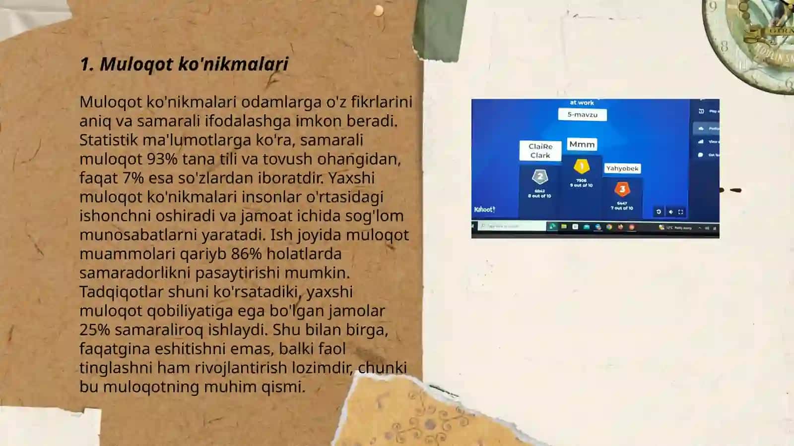 Muloqot ko'nikmalari 3