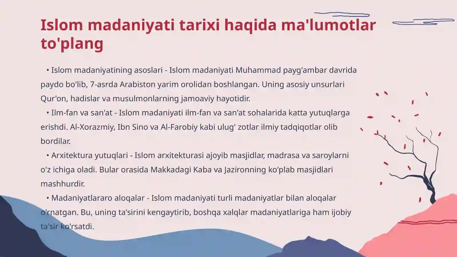 Islom madaniyatining yoyilishida ajdodlarimizni hissasi 3