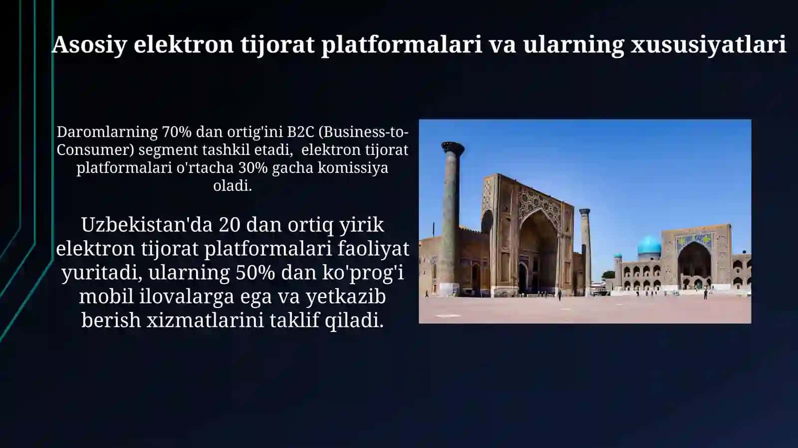 O'zbekistonda Elektron tijoratni o'rni va roli 3