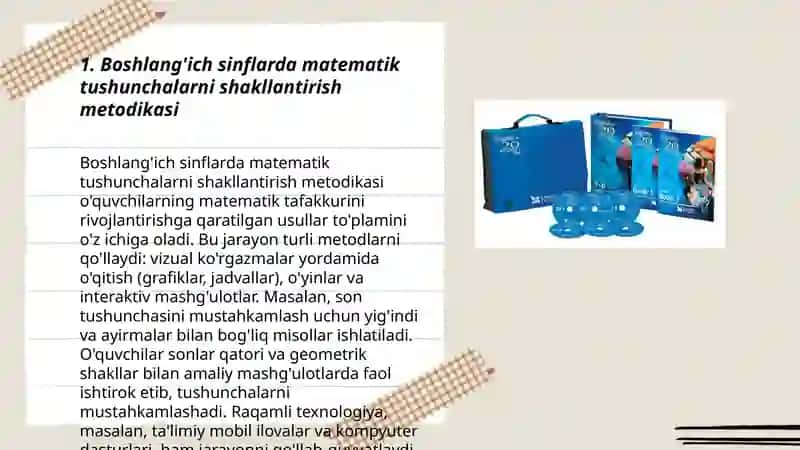 Ixtisoslashgan maktablarda boshlang’ich sinf matematika o’qitishni tashkil tashkil etish metodikasi 3