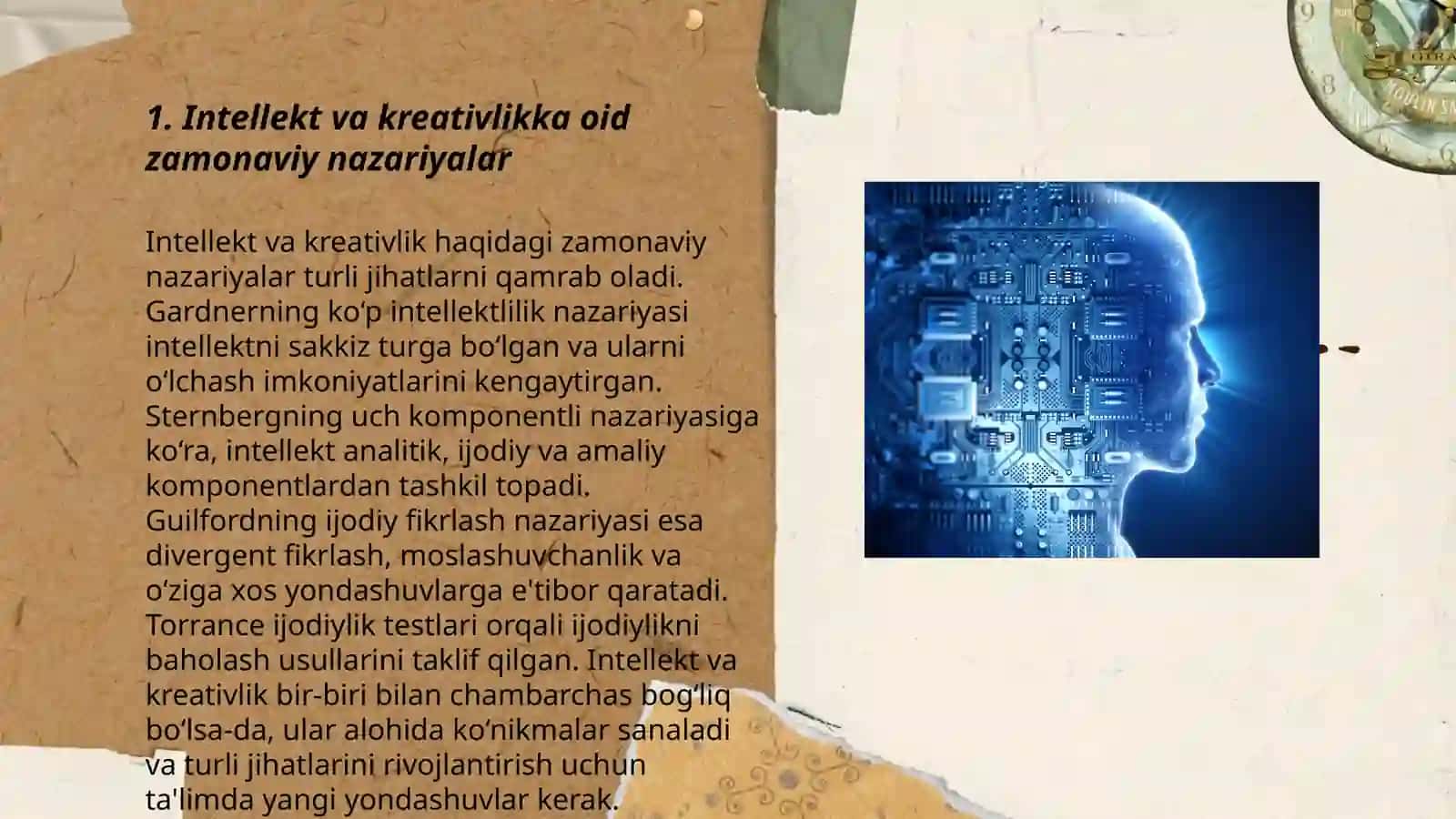 Intellekt va kreatìvlik nazariyalari Rustamova Pokiza 3
