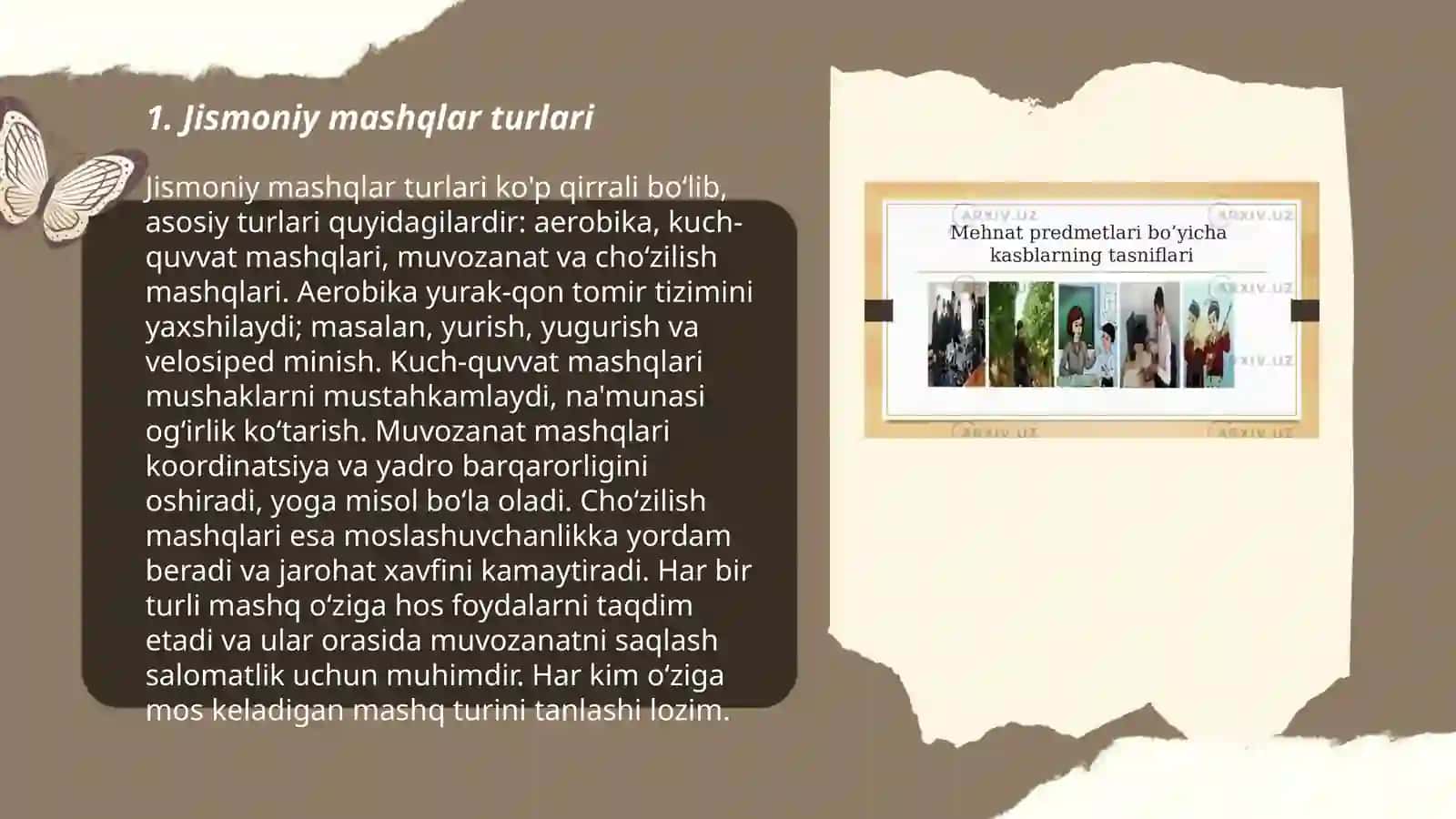 Jismoniy mashqlar klassifikatsiyasi 3