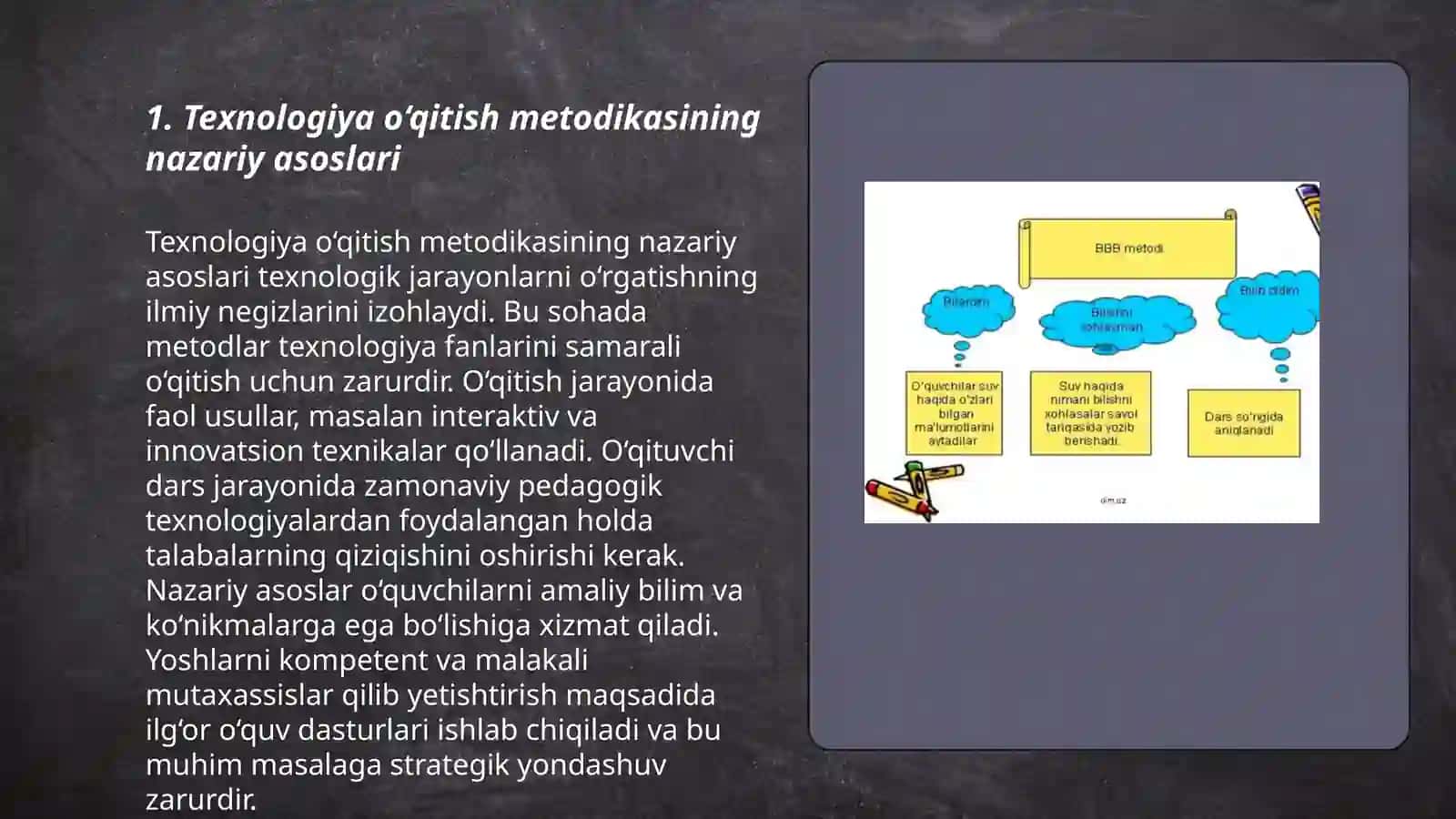 Texnologiya o‘qitish metodikasi 3