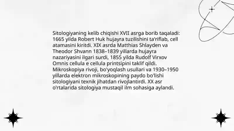 Umumiy sitalogiya asoslari tarixi va oʻrganish uslublari 3