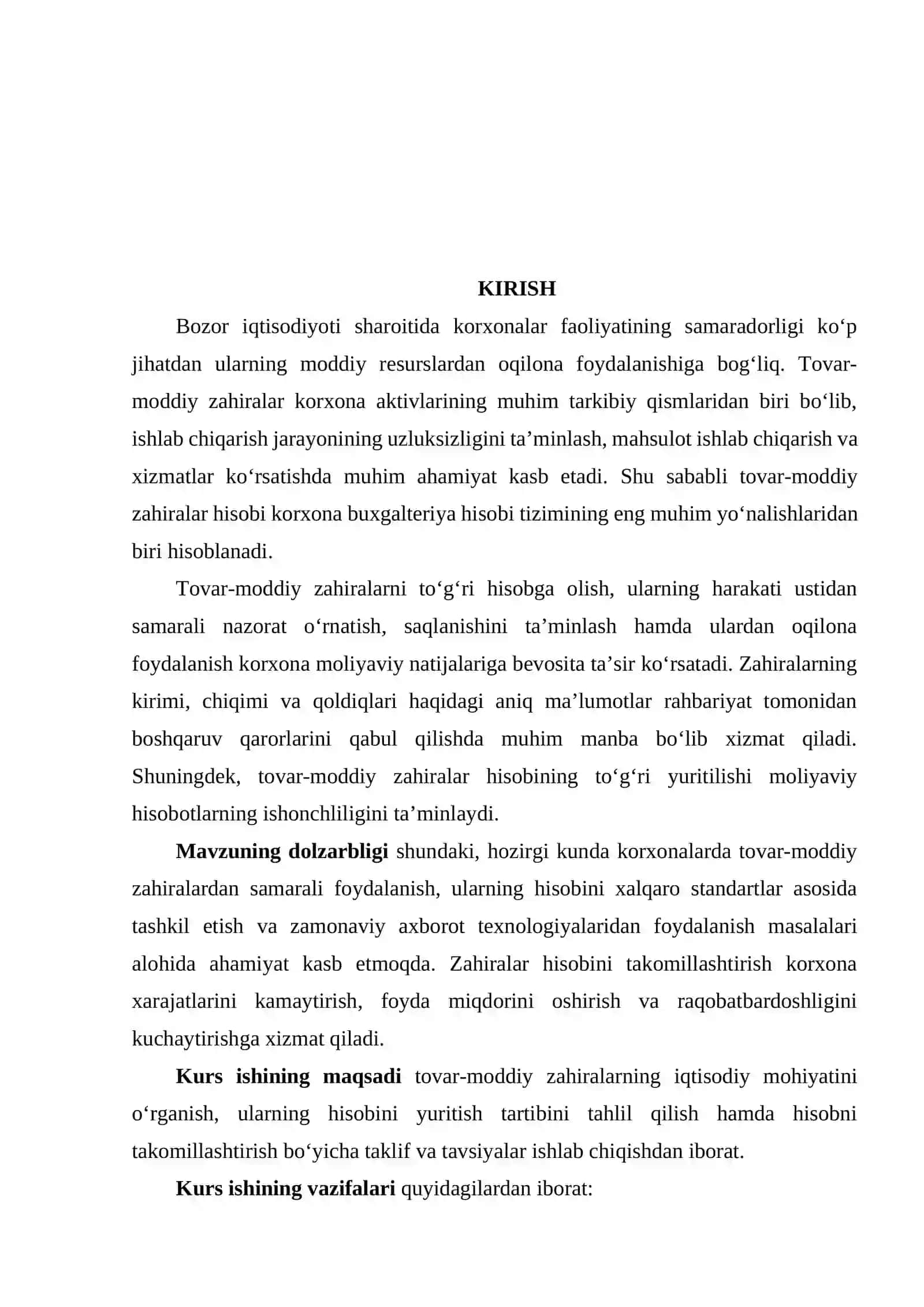 Tovar-moddiy zahiralar hisobi 3