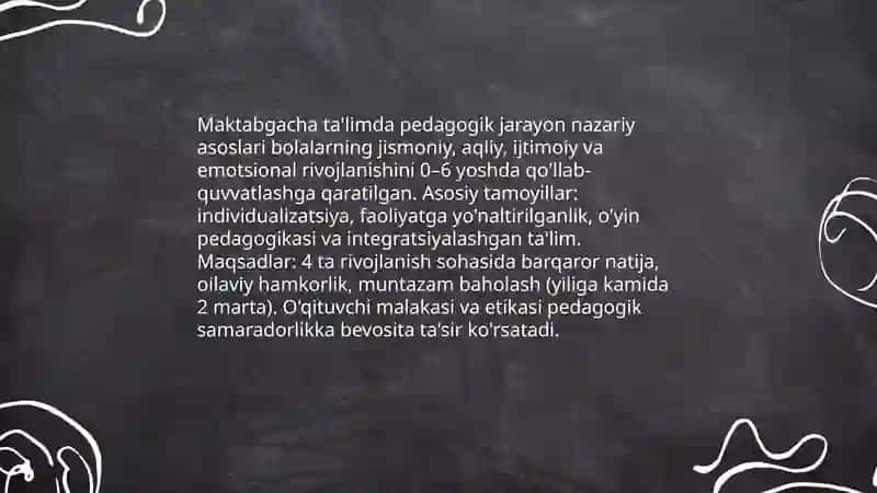 Maktabgacha ta'limda pedagogik jarayonning nazariy asoslari 3